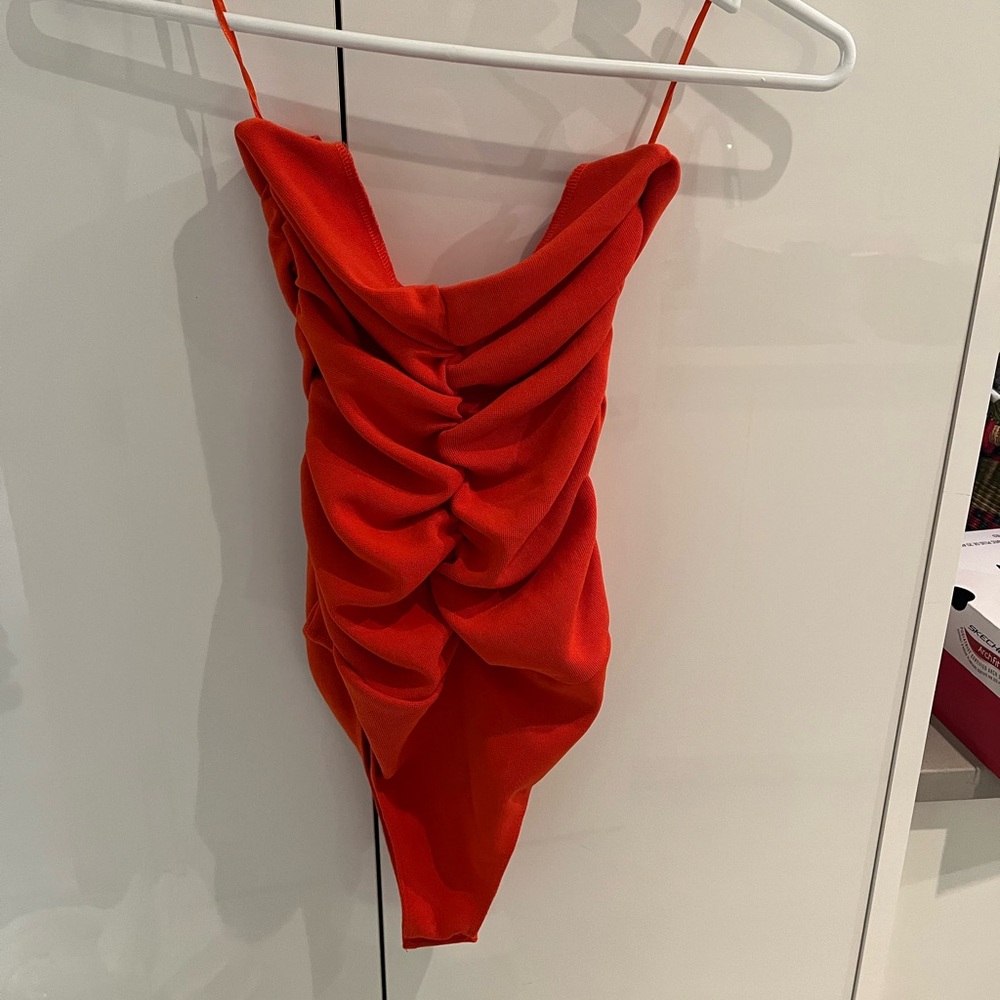 Zara Red Bodysuit